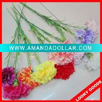 Wholesale single stem colorful artificial carnation