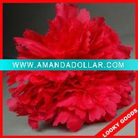 Wholesale single stem colorful artificial red carnation