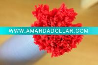 Wholesale wholesale red artificial carnation bud top grade