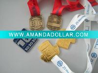 Gold medal,silver badge,brass badge
