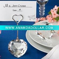 crystal place card holder MH-B0152
