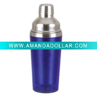 wine shaker with plastic outer and stainless steel inner