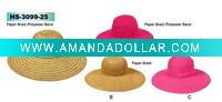 Wholesale girl's straw floppy hat