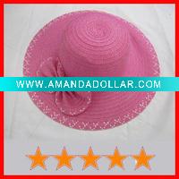 Cheap pink ladies summer hats(SU-SH3480)