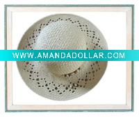 Wholesale Paper floppy ladies capeline lala straw hat