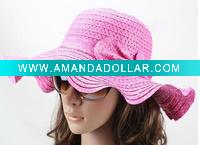 Wholesale fashionable large brim beach hats for women