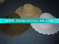 Wholesale floppy hat ribbon hat cloth hat straw hat paper hat