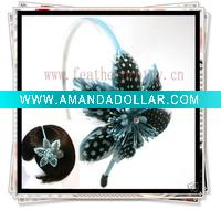 Wholesale FLOWER FEATHER HEADBAND HAIR FASCINATOR ACCESSORY BOW
