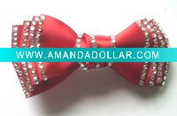 Wholesale satin bow hair clip,hair ornament,hair accessory