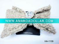 Fabric bow knot hair clamps