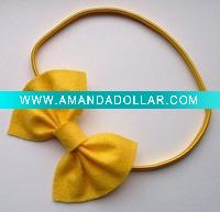 Hair band with felt bow