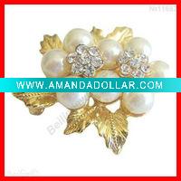 Beautiful Bow Pearls Brooch Pin Great Gift