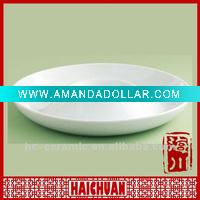 Wholesale Round white ceramic serving dishes