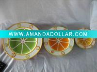 Round Dolomite Orange Plate&Dishes