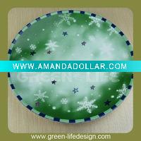 Wholesale Christmas snowflake decal dish