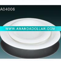 2012 Hot Sale White Ceramic Round Plate