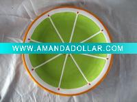 Wholesale Round Dolomite Orange Plate&Dishes