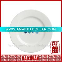 Round personalized ceramic plate