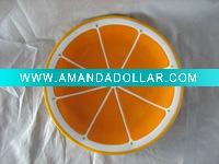 Wholesale Round Dolomite Orange Plate&Dishes