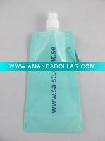 Wholesale plastic 16 oz flexible drinking water bottle