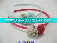 Wholesale Fashion flower hair band wrap in chiffon for kids