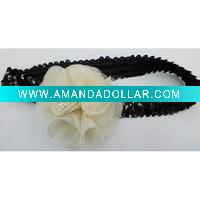 chiffon flower head band