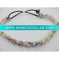 chiffon flower head band