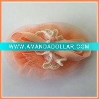 Wholesale Fashion oval shape hair pin clip with chiffon and gauze newest accessoires