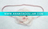 chiffon flower headband