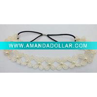 chiffon flower head band