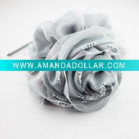Wholesale 2012 new design chiffon&organza flower headband