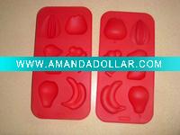 Wholesale 2012 beautiful and fashion silicone ice cube tray