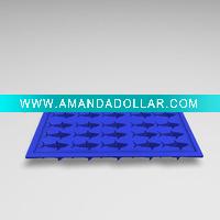 Wholesale OEM Fish shaped Silicone Ice Cube Tray