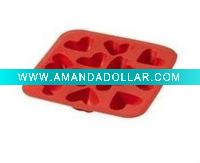 Wholesale silicone Heart Shapes Ice Cube Tray
