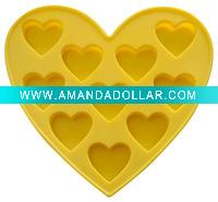 heart shape silicone ice tray