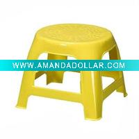 Wholesale Hot selling outdoor Plastic round kid stool in yellow