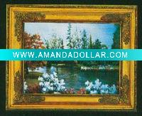mini antique wooden picture frame
