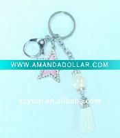 Rhinestone photo keychains wholesale;Mini keychain picture frame