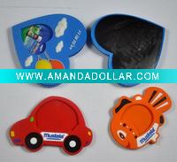 Wholesale mini anime pvc photo frame for baby with magnet