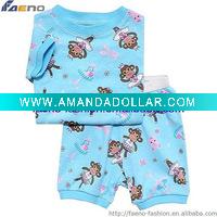 baby short sleeve sleepwear ,kids pajamas