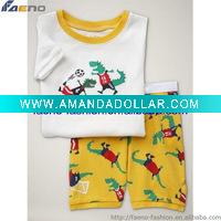 Wholesale lovely children pajamas set ,kid clothing sets