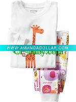 Wholesale CP baby cute pajamas/new design pajamas/kids bear pajamas sleepwear