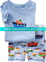 Wholesale 2012 children clothes /kids new style long sleeve pajamas