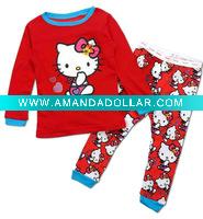 Wholesale kids pajamas,100%cotton.2012 designs