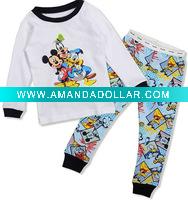 kids pajamas,100%cotton.2012 designs