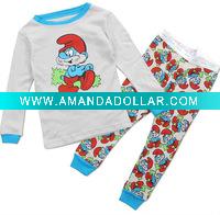 kids pajamas,100%cotton.2012 designs