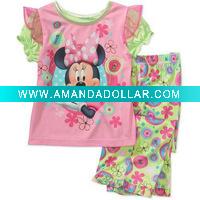 Wholesale kids pajamas,100%cotton.2012 summer designs