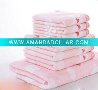 Wholesale 100% cotton towel set
