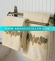 Wholesale 100% Cotton Embroidery Bath Towel Set