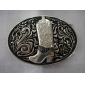 Wholesale Black plated Fashion boots design Men's belt buckles 9ajn17